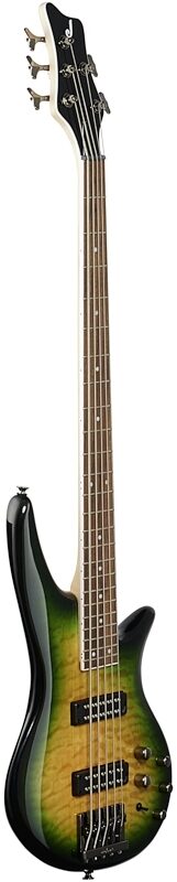 open zoom image for Jackson JS3QV Spectra Electric Bass, 5-String (with Laurel Fingerboard), Alien Burst, Body Left Front