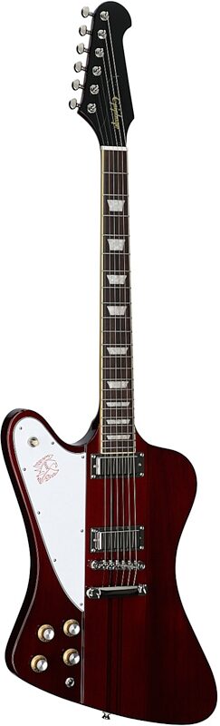 open zoom image for Epiphone Inspired by Gibson Firebird Electric Guitar, Left-Handed (with Gig Bag), Wine Red, Open Box (Very Good), Body Left Front