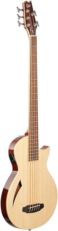 open zoom image for ESP LTD TL5 Thinline Acoustic-Electric Bass, Natural, Body Left Front