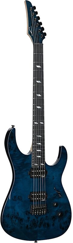 open zoom image for Legator N6SS Ninja 6 Super Shred Electric Guitar, Blue, Open Box (Very Good), Body Left Front