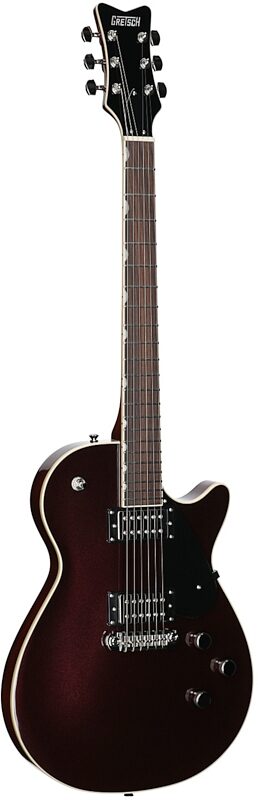 open zoom image for Gretsch Electromatic Jet Electric Guitar, Rosewood Fingerboard, Dark Cherry Metallic, Body Left Front