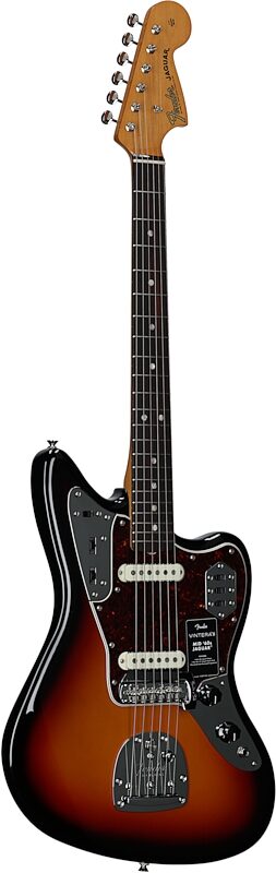 open zoom image for Fender Vintera III Mid 60s Jaguar Electric Guitar (with Gig Bag), 3-Color Sunburst, Rosewood Fretboard, Body Left Front