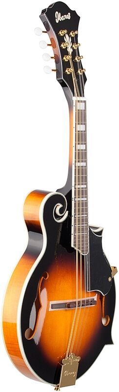 open zoom image for Ibanez M522S F-Style Mandolin, Brown Sunburst, Body Left Front