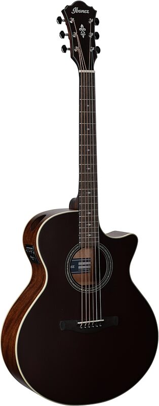 open zoom image for Ibanez AE100 Acoustic-Electric Guitar, Burgundy Flat, Body Left Front
