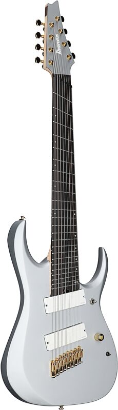 open zoom image for Ibanez RGDMS8 Multi-Scale Electric Guitar, 8-String, Clear Silver Metallic, Body Left Front
