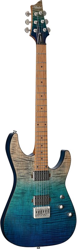 open zoom image for Schecter C-1 Standard Plus Electric Guitar, Maple Fingerboard, Blue Fade, Body Left Front