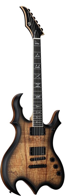 open zoom image for Wylde Audio Wrathmaker Spalted Maple Electric Guitar, with Ebony Fingerboard, New, Body Left Front