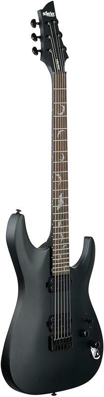 open zoom image for Schecter Damien-6 Electric Guitar, Satin Black, Body Left Front