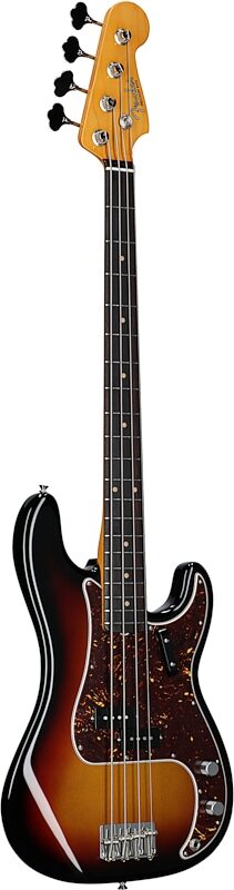 open zoom image for Fender American Vintage II 1960 Precision Electric Bass, Rosewood Fingerboard, 3-Color Sunburst, Body Left Front