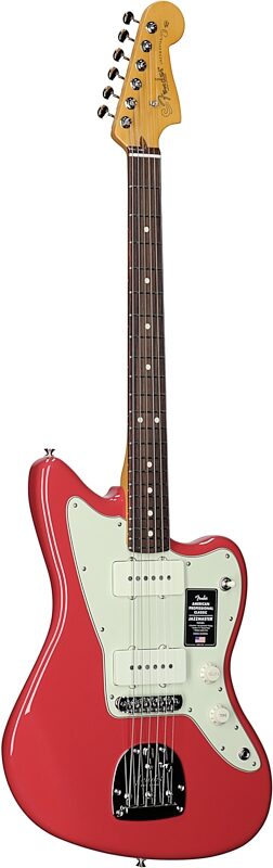 open zoom image for Fender American Professional Classic Jazzmaster Electric Guitar, Rosewood Fingerboard (with Gig Bag), Dakota Red, Body Left Front