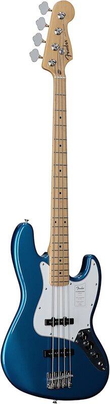 open zoom image for Fender Standard Jazz Bass Guitar, Maple Fingerboard, Aqua Marine Metallic, Body Left Front