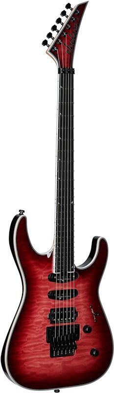 open zoom image for Jackson Pro Plus Soloist SLA3Q Electric Guitar (with Gig Bag), Fuchsia Burst, Body Left Front