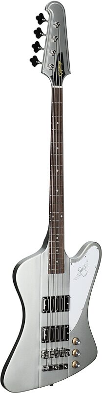 open zoom image for Epiphone Thunderbird '64 Electric Bass (with Gig Bag), Silver Mist, with Gig Bag, Body Left Front