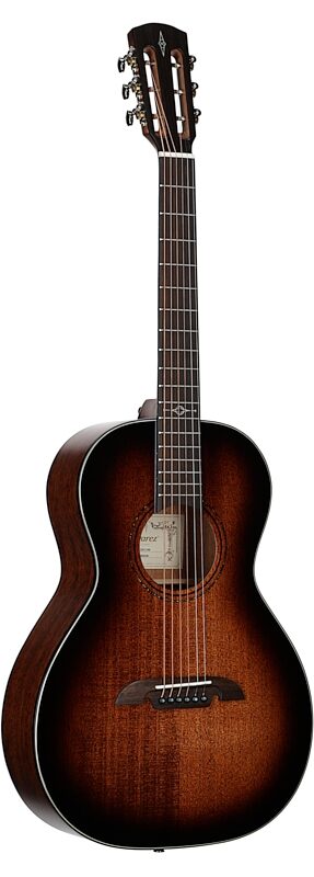 open zoom image for Alvarez AP66 Parlor Acoustic Guitar, Shadowburst, Body Left Front