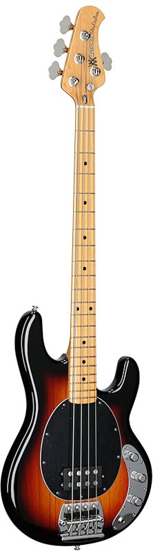 open zoom image for Ernie Ball Music Man Retro '70s StingRay Electric Bass (with Mono soft case), Sunburst, Maple Fretboard, Open Box (Good), Body Left Front