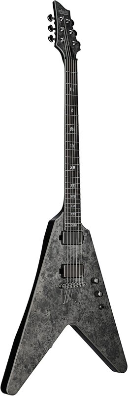 open zoom image for Schecter Juan of the Dead V-1 Electric Guitar, Black Reign, Body Left Front