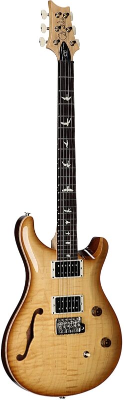 open zoom image for PRS Paul Reed Smith CE 24 Semi-Hollowbody Electric Guitar (with Gig Bag), Vintage Natural, Body Left Front