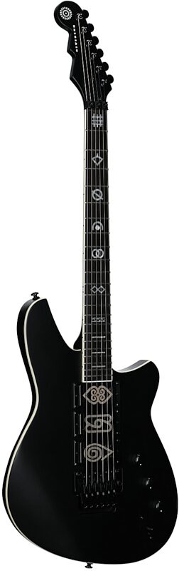 open zoom image for Reverend Vernon Reid Signature Totem Electric Guitar, The Darque Midnight Black, Body Left Front