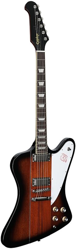 open zoom image for Epiphone Inspired by Gibson Firebird Electric Guitar, Vintage Sunburst, Body Left Front