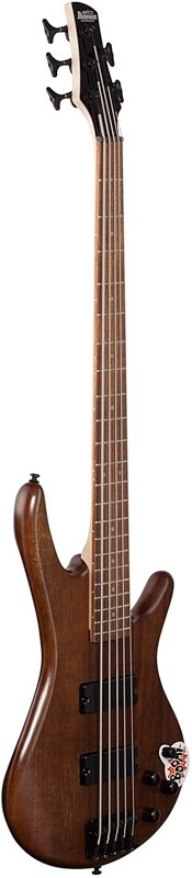open zoom image for Ibanez GSR205 Electric Bass, 5-String, Walnut Flat, Body Left Front