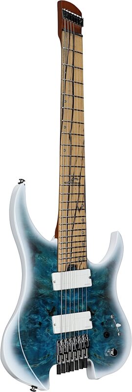 open zoom image for Legator Ghost 7 OD Multi-Scale Guitar, Arctic Blue, Body Left Front