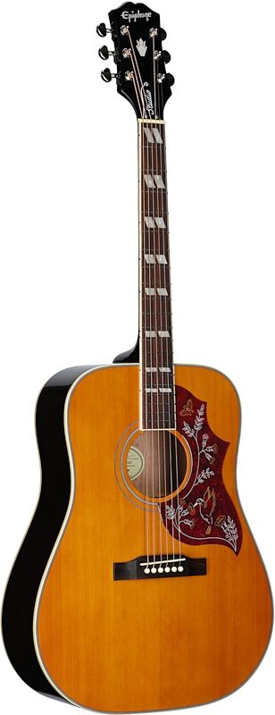 open zoom image for Epiphone Exclusive Hummingbird Studio Acoustic-Electric Guitar (with Gig Bag), Natural, Body Left Front