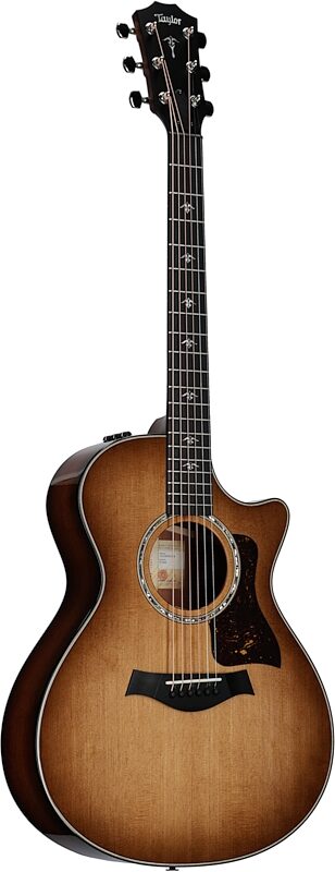 open zoom image for Taylor 512ce Grand Concert Acoustic-Electric Guitar (with Case), Urban Iron Bark, Body Left Front
