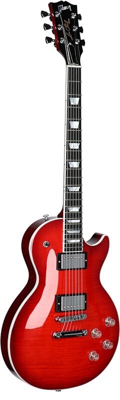 open zoom image for Gibson Les Paul Modern Figured AAA Electric Guitar (with Case), Cherry Burst, Body Left Front