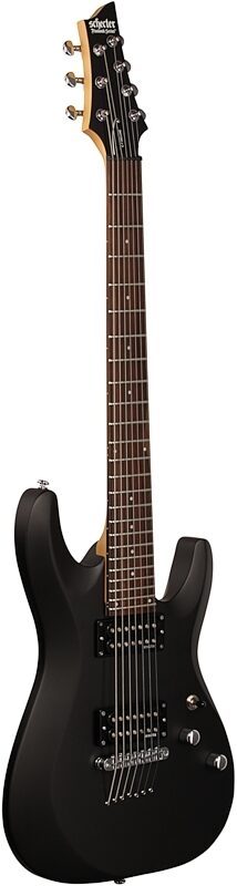 open zoom image for Schecter C-7 Deluxe Electric Guitar, Satin Black, Body Left Front