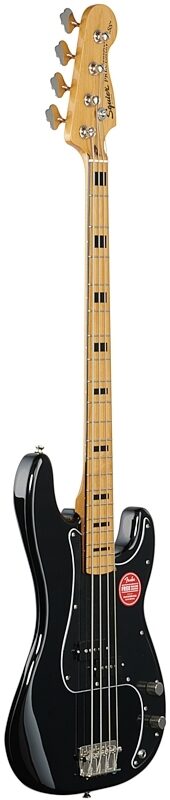 open zoom image for Squier Classic Vibe '70s Precision Electric Bass, with Maple Fingerboard, Black, Body Left Front