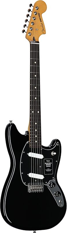 open zoom image for Fender Player II Mustang Electric Guitar, with Rosewood Fingerboard, Black, Body Left Front