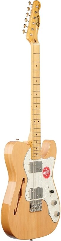 open zoom image for Squier Classic Vibe '70s Telecaster Thinline Electric Guitar, Maple Fingerboard, Natural, Body Left Front