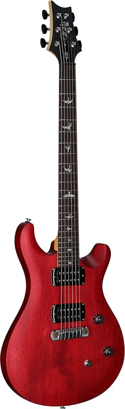 open zoom image for PRS Paul Reed Smith SE CE24 Standard Stoptail Electric Guitar (with Gig Bag), Satin Vintage Cherry, Body Left Front