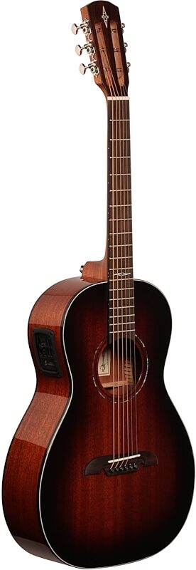 open zoom image for Alvarez AP66E Parlor Acoustic-Electric Guitar, Shadowburst, Body Left Front