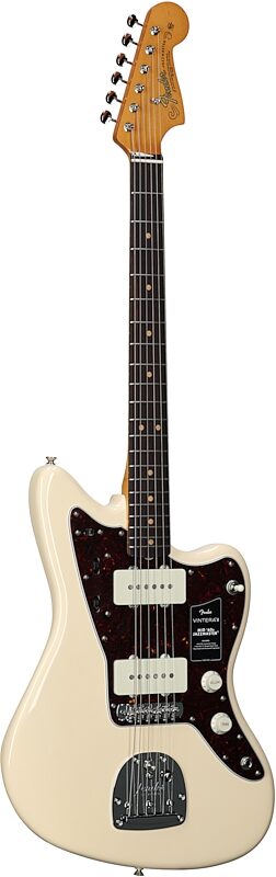 open zoom image for Fender Vintera III Mid 60s Jazzmaster Electric Guitar (with Gig Bag), Olympic White, Rosewood Fretboard, Body Left Front