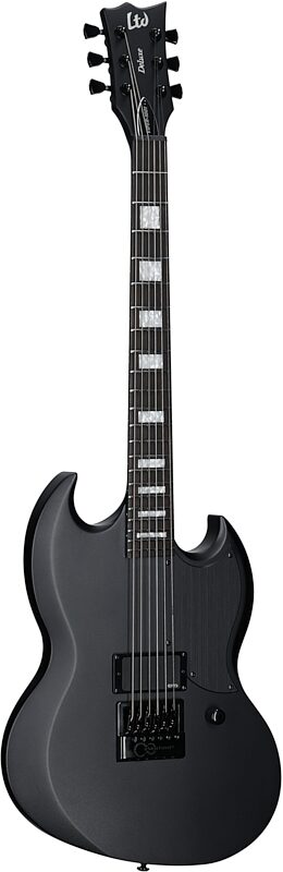 open zoom image for ESP LTD Viper-1001 EverTune Electric Guitar, Charcoal Metallic Satin, Body Left Front