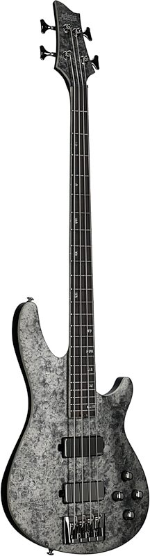 open zoom image for Schecter MVP C-4 Bass Guitar, Black Reign, Body Left Front