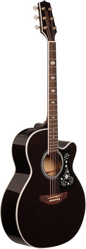 open zoom image for Takamine GN75CE Acoustic-Electric Guitar, Transparent Black, Body Left Front