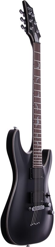 open zoom image for Schecter Damien Platinum 6 Electric Guitar, Satin Black, Body Left Front