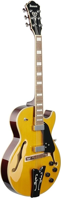 open zoom image for Ibanez GB10EM George Benson Electric Guitar, Antique Amber, Body Left Front