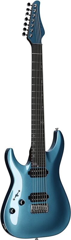 open zoom image for Schecter Aaron Marshall AM-7 Electric Guitar, 7-String, Left-Handed, Cobalt Slate, Body Left Front