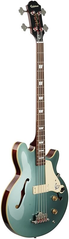 open zoom image for Epiphone Jack Casady Electric Bass, Pelham Blue, Body Left Front