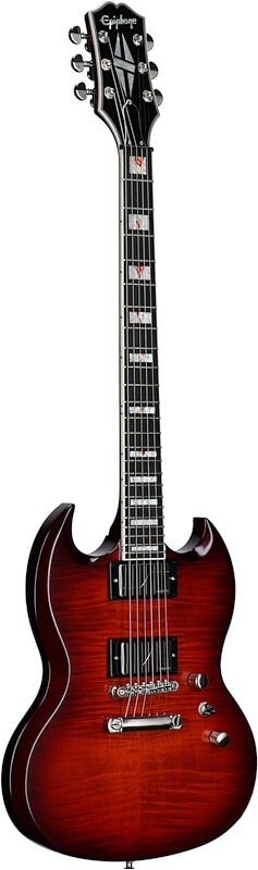 open zoom image for Epiphone SG Prophecy Electric Guitar, Aged Bengal Tiger Burst, Body Left Front