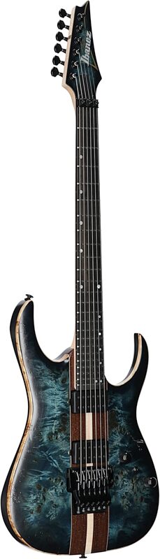open zoom image for Ibanez RGA20P1PB Premium Electric Guitar (with Gig Bag), Cosmic Blue Burst, Open Box (Very Good), Body Left Front