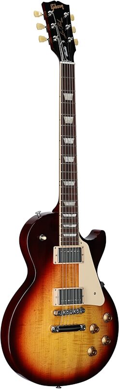 open zoom image for Gibson Les Paul Studio Figured Top Electric Guitar, Bourbon Burst, Open Box (Very Good), Body Left Front