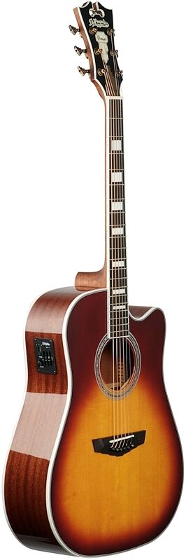 open zoom image for D'Angelico Premier Bowery Acoustic-Electric Guitar, Ice Tea Burst, Body Left Front