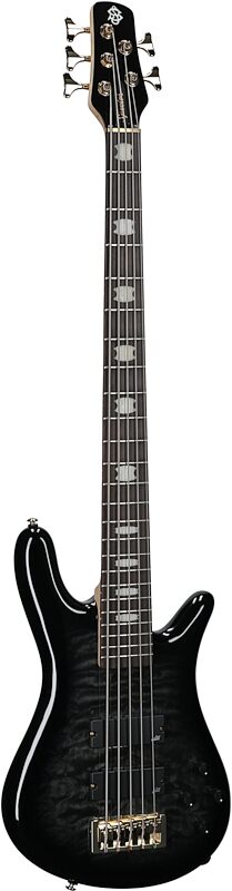 open zoom image for Spector Icon NS-5 Bolt-On Electric Bass, Black Stain Gloss, Body Left Front