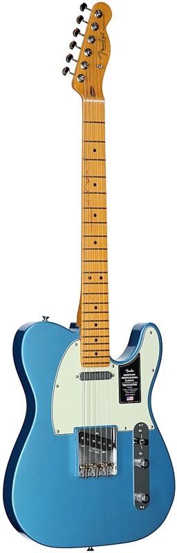 open zoom image for Fender American Professional Classic Telecaster Electric Guitar, Maple Fingerboard (with Gig Bag), Lake Placid Blue, Body Left Front