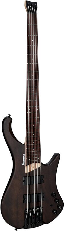 open zoom image for Ibanez EHB605 Electric Bass, 5-String, Walnut Flat, Body Left Front
