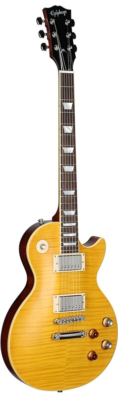 open zoom image for Epiphone Kirk Hammett "Greeny" 1959 Les Paul Standard Electric Guitar (with Case), Greeny Burst, Body Left Front